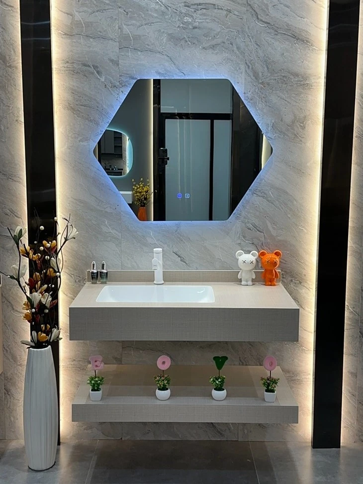 Bathroom Sintered Stone Slab Cabinets suppiler
