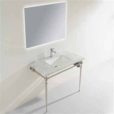 Natural Marble Carrara Dawb Hlau Hlau Ncej Muaj Cua Txias